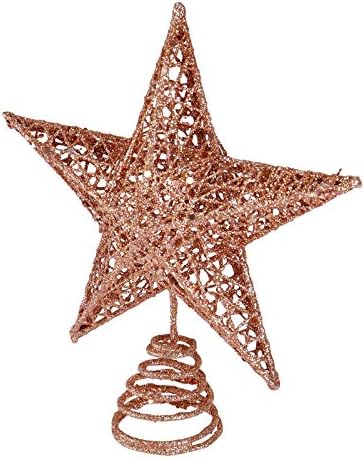 BinaryABC Iron Christmas Tree Star Topper,20cm Glittering Tree Topper - Image 6