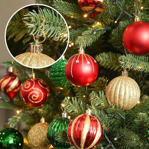 Ornament Hooks, 100 Pack Ornament Hangers, Gold Christmas Ornament Hooks, Ornament Hook for Christmas Trees, Christmas Hook for Ornaments, Christmas Tree Hooks Ornaments for Christmas Tree Decorations - Image 2