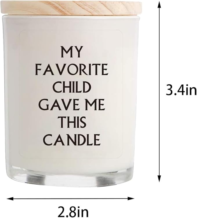 Gifts for Mom from Daughter Son - Funny Birthday & Mothers Day & Thanksgiving & Christmas Gifts, Lavender Candles(5.8oz)