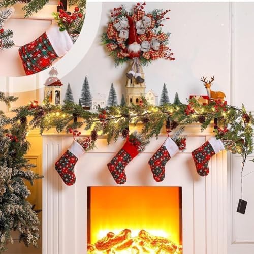 Garland and Stocking Mantel Holders with 2 Hooks, Mantel Hanger for Garland, 2 in 1 Mantel Garland and Stocking Hangers Heavy Duty, Fireplace Garland Hanger for Christmas & Xmas Decoration - Image 4