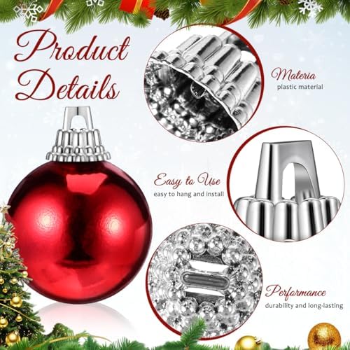 IMIKEYA 200pcs Round Christmas Ornament Caps Replacement Silver Removable Metal Hangers Caps DIY Xmas Ball Parts for Porcelain Ceramic Glass Christmas Ornaments 1.3cm - Image 4