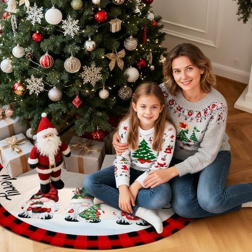 Christmas Tree Skirt - 48 Inches Large Christmas Tree Skirts Cover - Image 2