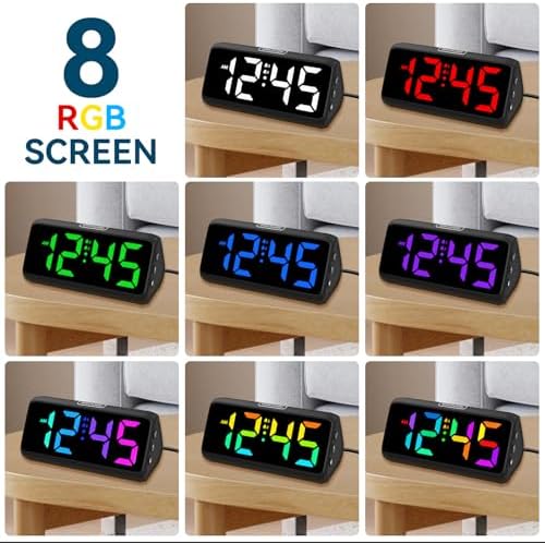 Netzu Loud Alarm Clock for Heavy Sleepers Black - Image 3