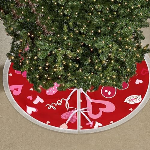 36 Inch Valentine's Day Tree Skirt Reversible St. Patrick's Decorations - Image 3