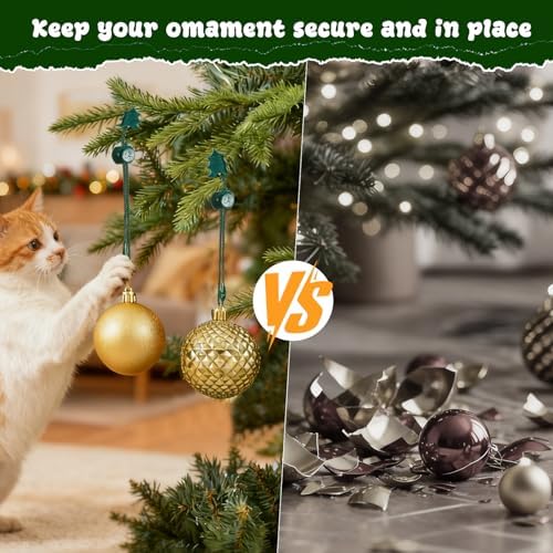 13 Pcs Ornament Hooks for Hanging Christmas Decorations, Anti-Slip Design - Image 2