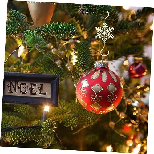 10pcs Christmas Snowflake Hooks Mantel Hangers for Stockings and Ornaments Punch Fireplace Decoration for Holiday Displays - Image 7