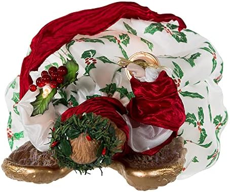 Kurt Adler 16-Inch 10-Light Holiday Formal Angel Tree Topper - Image 5