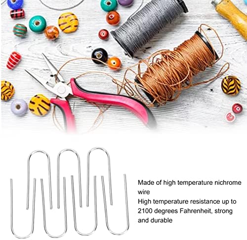 100Pcs High Temperature Jump Jewelry Hanger Hooks UHook Ornament Accessories for Nichrome Tools Uniform Size Ceramic Mini Decor Ornament Hooks - Image 6