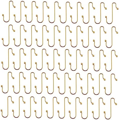 50pcs Xmas Hanging Hooks Creative Metal Hangers for Christmas Tree Decorations Punch Strong Load-Bearing for Holiday Parties and Home Decor by TINEASUR
