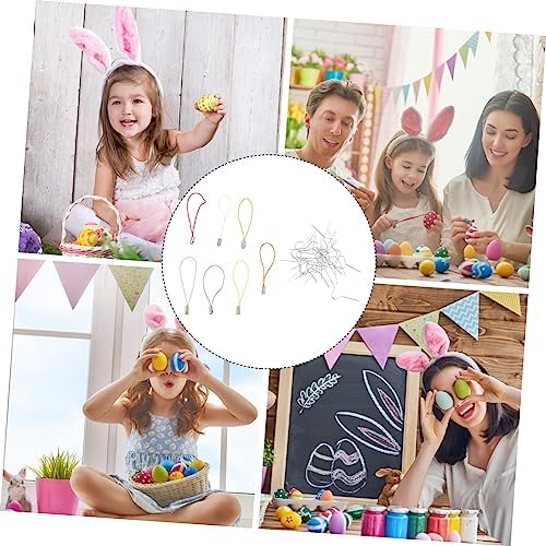 100pcs Hanging Chains with Hooks for Easter Decorations Lightweight and Easy to Install Foams Eggs Accessory for Parent Interaction - Image 7