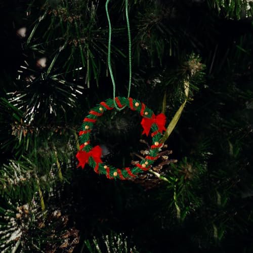 BESPORTBLE 200pcs Christmas Hanging Ropes Green Polyester Ornament Hooks - Image 7
