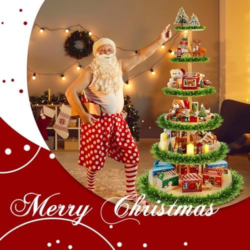 DoubleFill 6 Tier 6 Ft Christmas village Display, Circle - Image 3