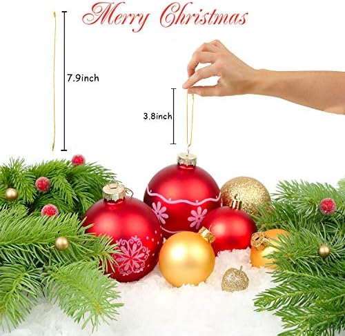 Christmas Tree Ornament String Hanger Precut Ribbon Hook with Snap Fastener - Image 4