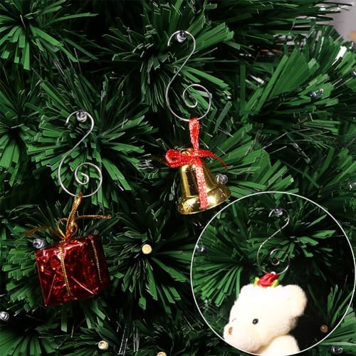 Amosfun 50pcs S Shape Hooks Multifunctional Swirl Hangers for Tree Decorations - Easter Day Egg Hangers Easter Day Party Supply - Image 5
