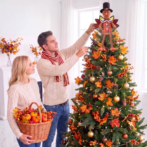 Soulchen 21 in Fall Turkey Tree Topper, Thanksgiving Christmas Tree Topper - Image 3