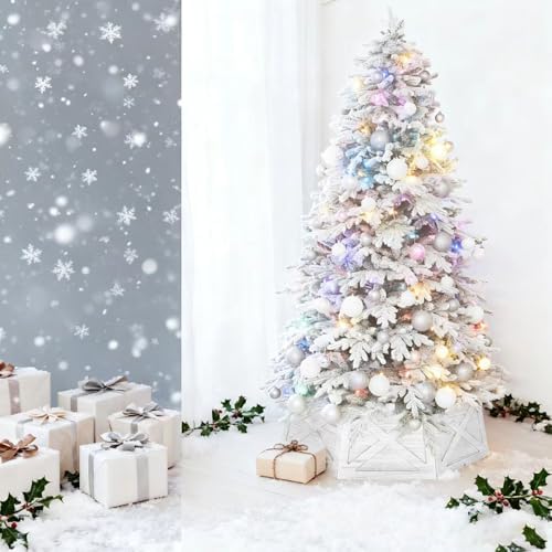 [2025 New] Natural Wood Christmas Tree Collar Stand for Real Trees up to 7.5ft, Durable Tree Base Cover with Easy Installation, Home Holiday Christmas Decoration (Washer White, D-27 Inch) - Image 5