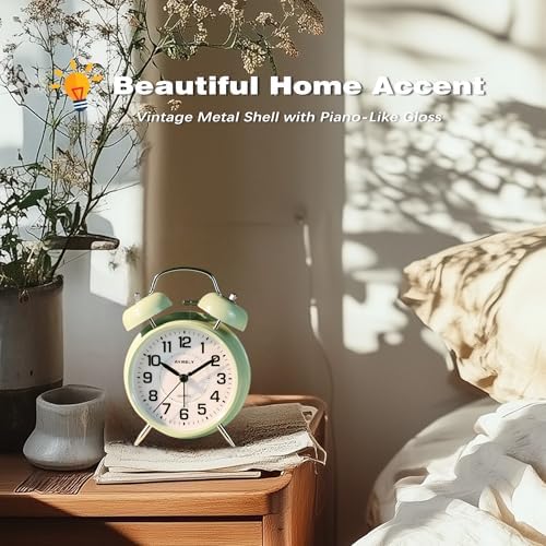 AYRELY?? Super Loud Twin Bell Alarm Clock for Heavy Sleepers,4.5 Inch - Image 4