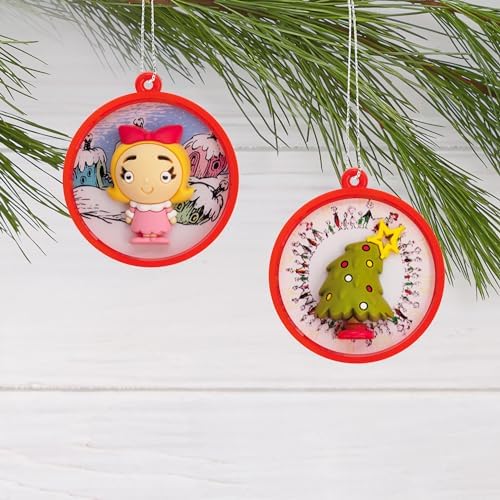 Hallmark Dr. Seuss's Grinch Mini Christmas Ornaments, Tiny Set of 4 - Image 5