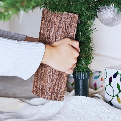 Realistic Brown Bark Artificial Xmas Tree Accessory, Real Feel Wood Texture by TheChristmasTreeHugger