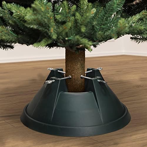 19" Dia. Real Christmas Tree Stand, Holds up to an 8 ft Tree with 2.25" - 5.5" Dia. Tree Trunk, 3.5 qt Water Load Capacity - Image 2