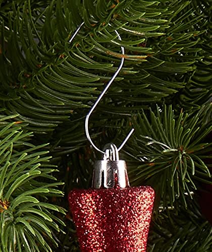 BRUBAKER 200-Pack Ornament Hooks - S-Hook Ball Hangers for Christmas Balls and Tree Decorations - Metal Decorating Hangers - Silver - Image 3