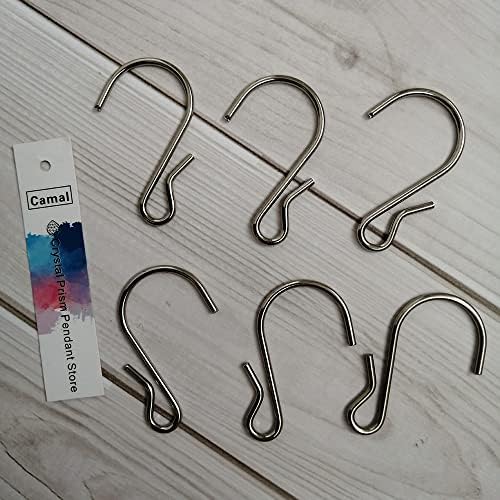 10pcs 4425mm Chrome Metal Hook Hanger For Hanging Crystal Prisms Chandelier Christmas Tree Ornament by Unknown