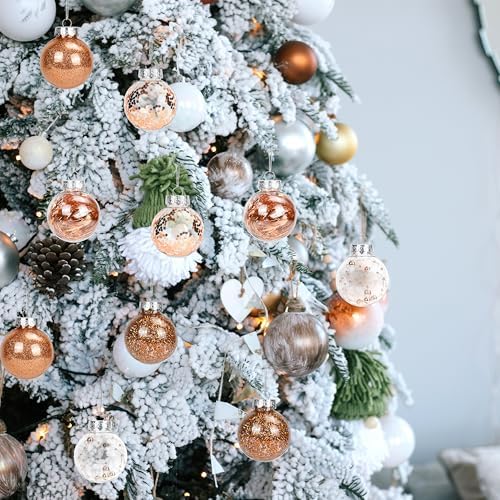 640 Pcs Christmas Ornament Hooks, Ornament Hangers with Snap Ornament String for Christmas Tree Holiday Party Hanging Ribbon Decorations Ropes Easy and Fast Locking (Silver) - Image 5