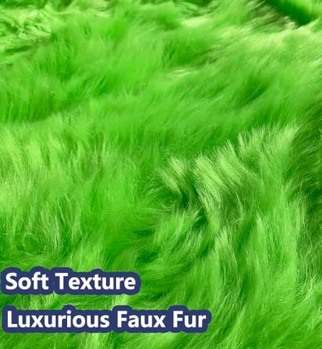 AOGU 60 Inch Faux Fur Christmas Tree Skirt Green Plush Skirt for Merry Christmas Party Christmas Tree Decoration - Image 3