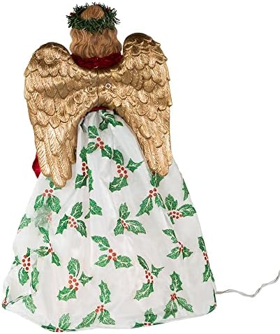 Kurt Adler 16-Inch 10-Light Holiday Formal Angel Tree Topper - Image 3