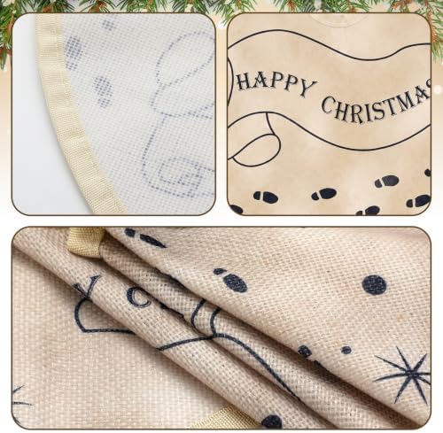 14'' Magical Christmas Tree Skirt Vintage Christmas Decorations - Image 3