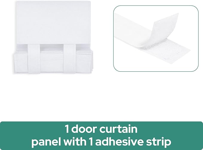 HOMEIDEAS 100% Linen Blackout Sidelight Curtains for Front Door, Side Door Window Curtains, Small Window,Thermal Insulated Covering, 1 Panel, W12 X L68 Inch, Pure White
