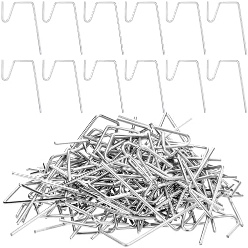 Ripeng 100 Pieces Christmas Gutter Clips & Hooks, Stainless Steel Heavy Duty Light Hook for Metal Gutter, Holiday Light Clips for Outside Grid Hanger Wire Ornament String Party Hanging Decor(Silver) by Unknown