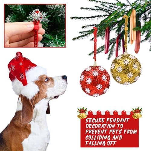 Daifunli 24 Pcs Christmas Adjustable Decoration Hooks, Green,Grey,Gold,Red - Image 4