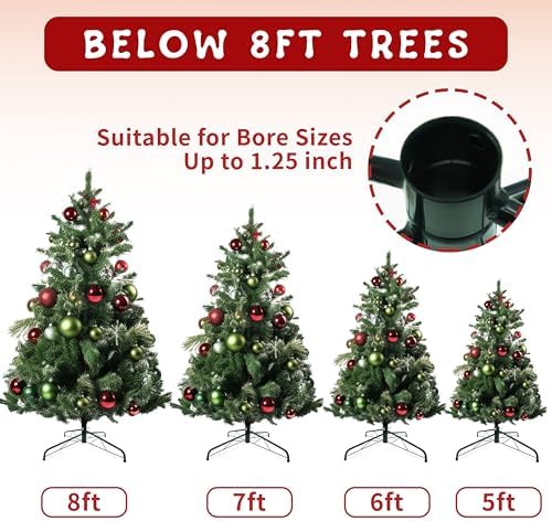 24 Inch Metal Christmas Tree Stand for 4 to 10ft Christmas Trees, Heavy Duty Folding Universal Artificial Christmas Tree Stand Replacement - Image 2