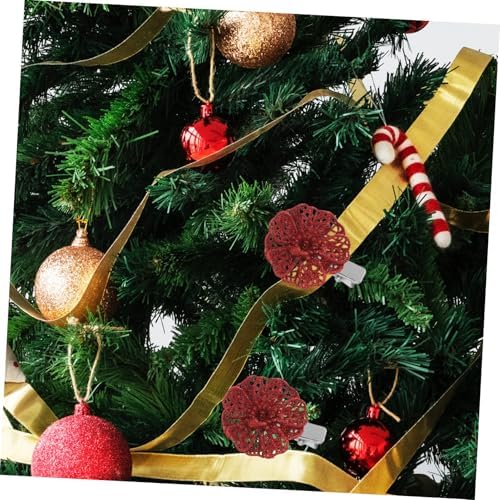 100pcs Christmas Flower Decoration Clips Versatile Alligator Clamps for Wreaths Tree Ornaments Crafts Lightweight Clips for DIY Holiday Decor - Image 6