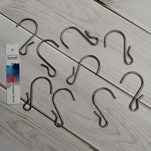 10pcs 4425mm Chrome Metal Hook Hanger For Hanging Crystal Prisms Chandelier Christmas Tree Ornament - Image 2