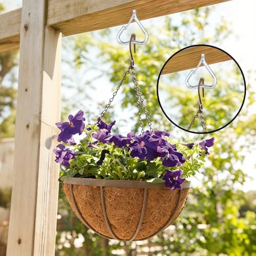 10 Pack Heart Shaped Screw Hooks for Hanging Plants, Ceiling Hooks - Image 6