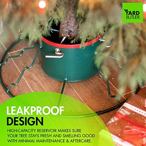 Yard Butler Christmas Tree Stand for 6-11' Trees, Green - Image 5