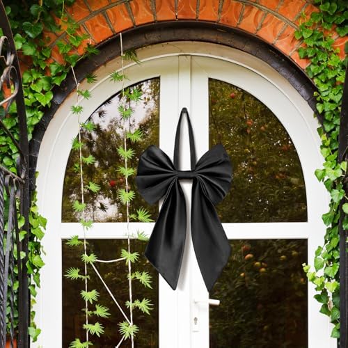 Janinka Black Christmas Tree Topper Bow 22" Big,Polyester - Image 6
