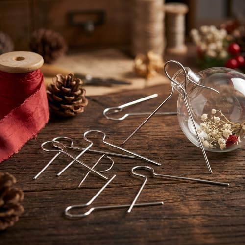 Ipetboom 300pcs Christmas Ball Cap Hooks, Metal V Shape Ornament Hanger - Image 5