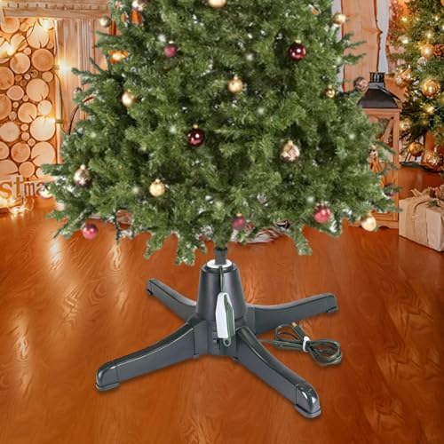 3-Mode Revolving Christmas Tree Stand with Us Plug - Image 6