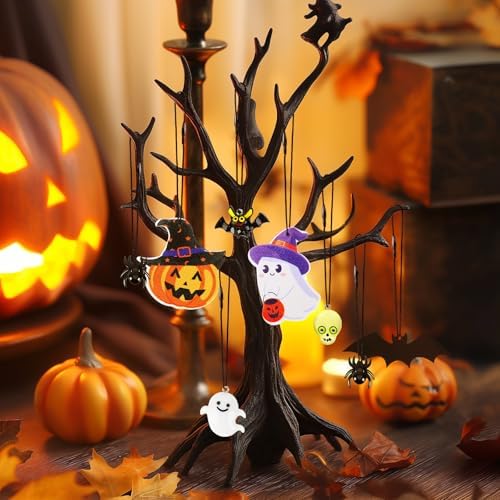 FEBSNOW 500Pcs Halloween Ornament Hangers, Black Hanging String with Snap - Image 5