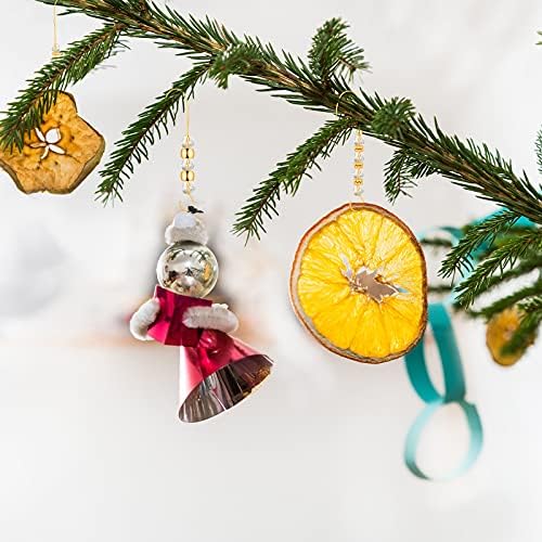 Moxweyeni 35 Pieces Christmas Ornament Hooks Acrylic Gold Wire Ornament Hangers Decorative Crystal Wire Hook Christmas Decor Christmas Tree Decorations Hooks for Home Decor, 5 Styles - Image 4