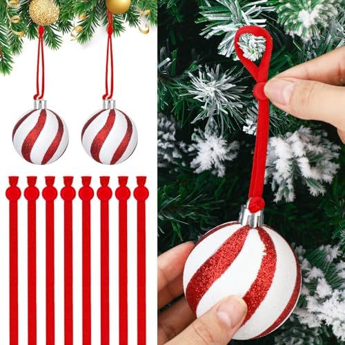 Daifunli 24 Pcs Christmas Adjustable Decoration Hooks, Red by Huiinen