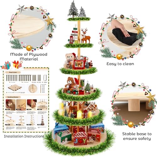 DoubleFill 6 Tier 6 Ft Christmas village Display, Circle - Image 6