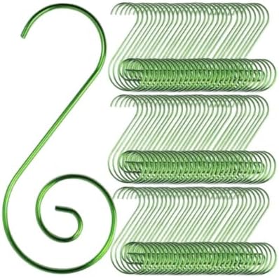 130-Pc Christmas Ornament Hooks, Metal, 4 Holiday Colors Set by Unknown
