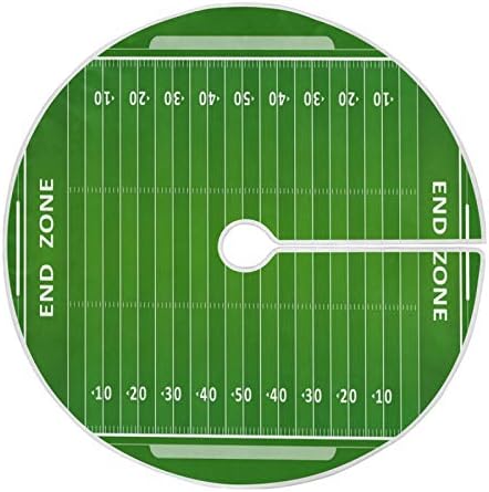 Blueangle 47.2 Inch American Football Field Christmas Tree Skirt Soft Polyester Skirt for Merry Christmas Party Christmas Tree Decoration by Blueangle