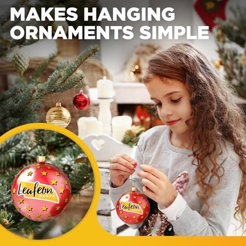 Leafeon 300 Pack Christmas Ornament Hooks for Christmas Tree Decoration ?€? The Best Holiday Ornament Hangers (Green) - Image 4
