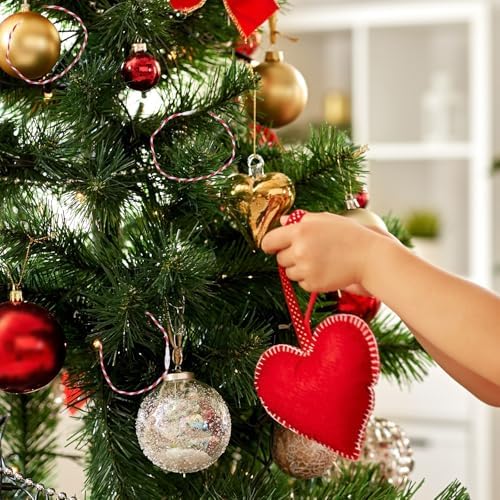500pcs Christmas Ornament Ties: Ropes Cotton Ropes Hooks Hangers Rustic String Tree for Christmas Xmas Decorations???red??? - Image 5