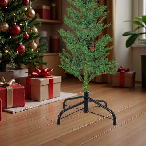 BESTYASH Christmas Tree Stand Folding Metal Base Holder for Artificial Trees up to 4 Feet Portable Iron Holder for Indoor Holiday Decoration - Image 7
